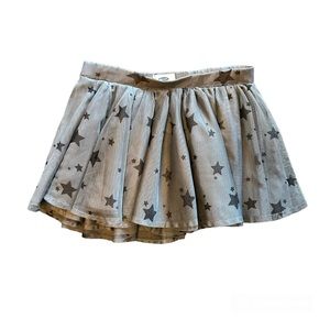 Old Navy gray tulle tutu skirt with black stars size 3T